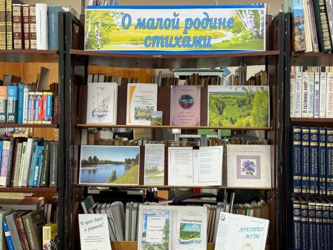 Книжная выставка «О малой родине стихами»