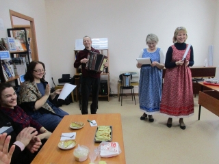 Встреча членов Воткинской и Шарканской организаций ВОС в районной библиотеке