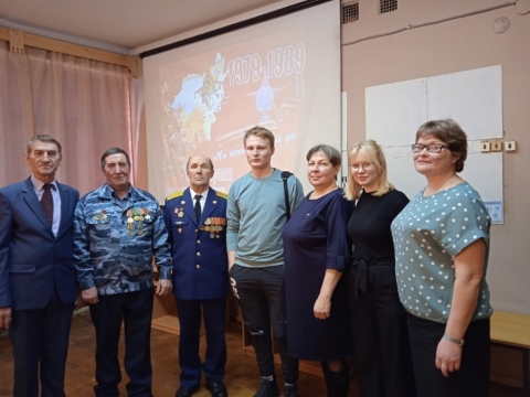Встреча с воинами – «афганцами» в Дебёсском политехникуме