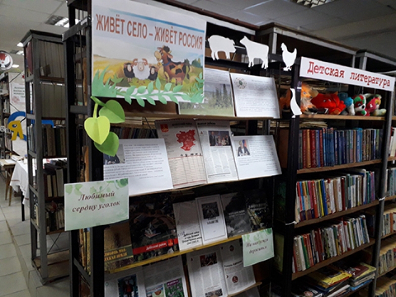 Книжная выставка к Году села в Дебёсской библиотеке