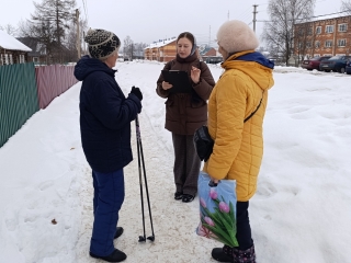 Акция «Встречаем Масленицу» на улицах села Красногорского