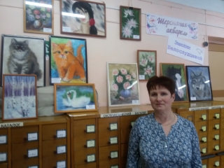 Встреча с Эмилией Белослудцевой на открытии выставки «Шерстяная акварель»