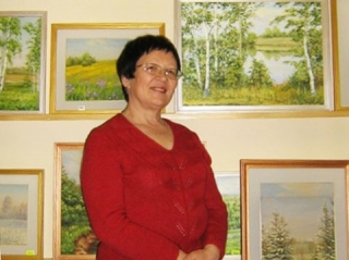 Презентация выставки картин Галины Северьяновой в районной библиотеке